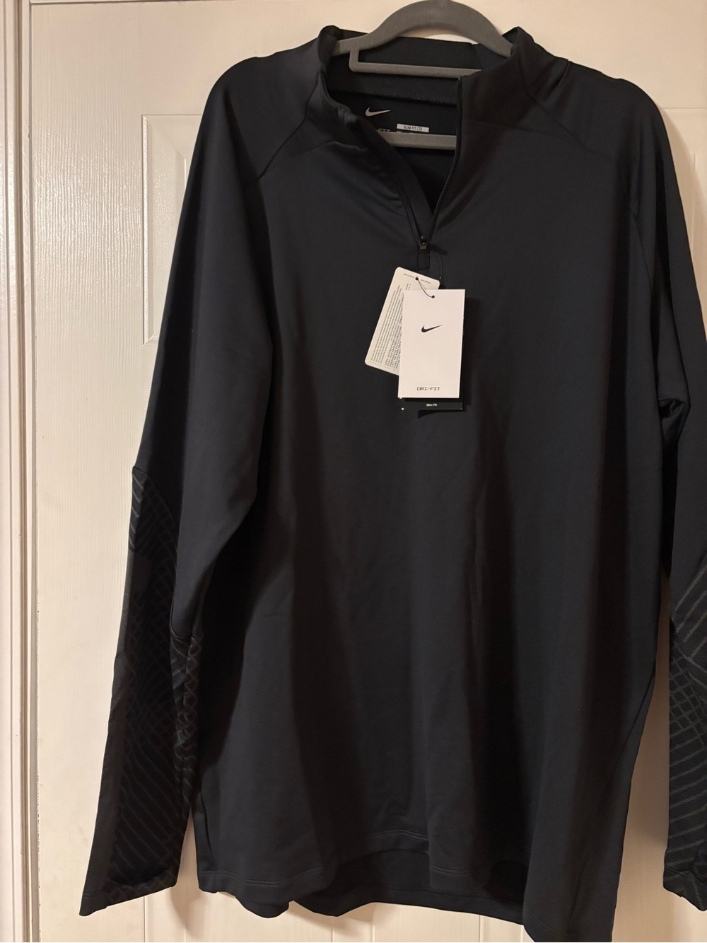 Nike Black Long-Sleeve Half-Zip Athletic Top